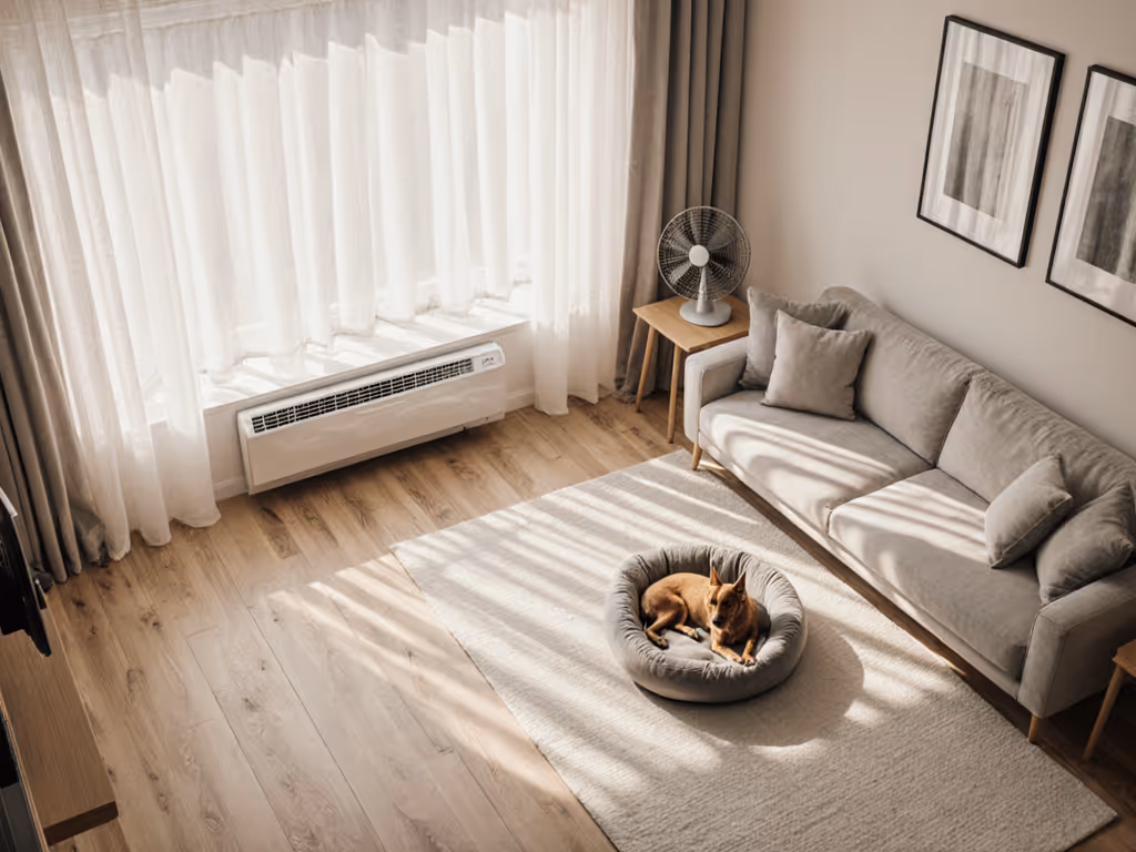 placement_of_dog_bed_in_home_environment_for_optimal_airflow