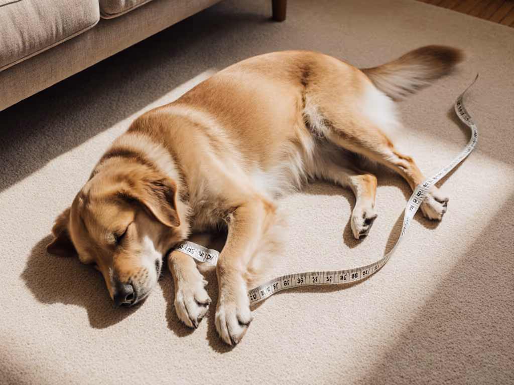 technique_for_measuring_dogs_nose-to-tail_length_while_sleeping