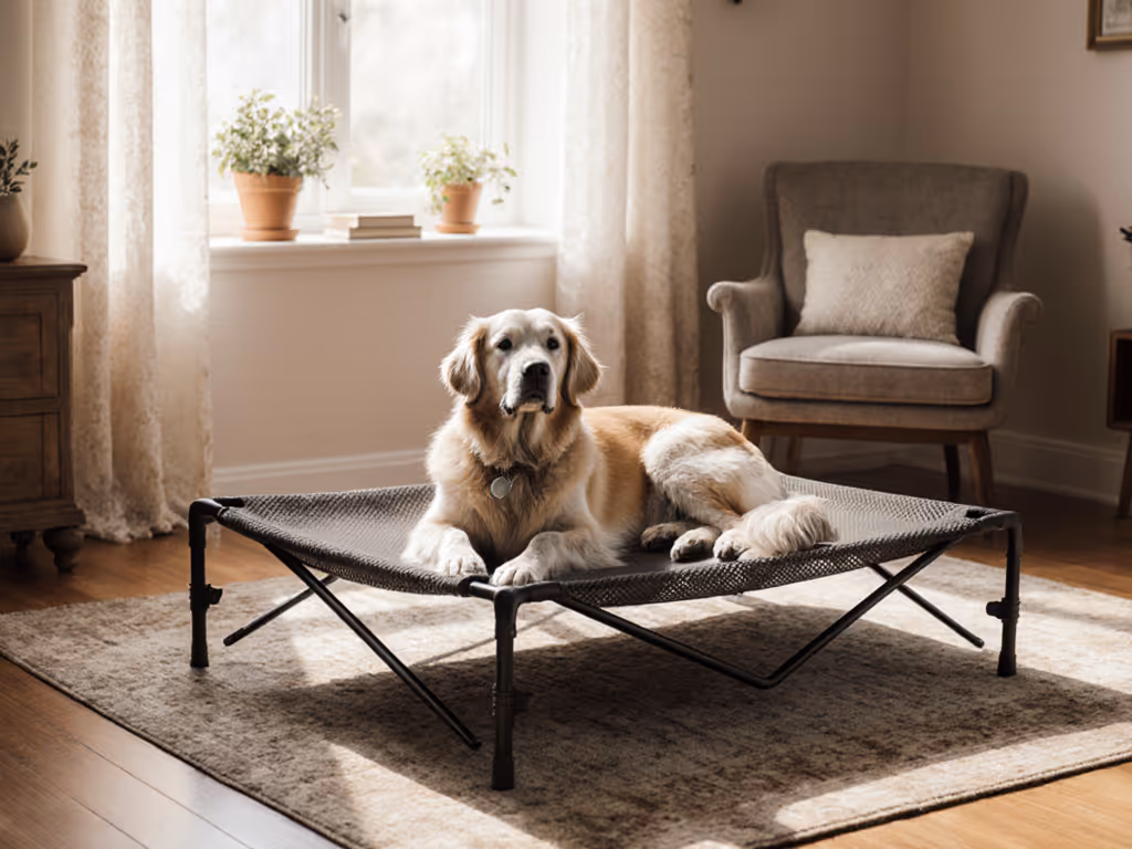 Raised Orthopedic Bed: Joint Support for Senior Dogs